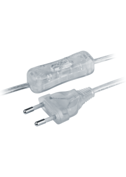 Шнур 61 723 NPS-FS-170-2х0.5-TR 1.7м с выкл. прозр. Navigator 61723