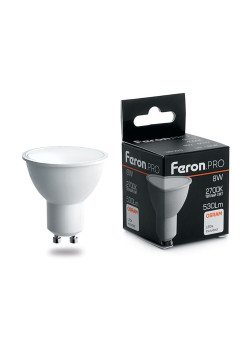 Лампа светодиодная Feron.PRO LB-1608 GU10 8W 175-265V 2700K