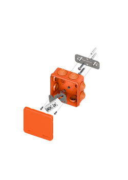 Коробка огнестойкая E45 85x85x40мм с клеммниками 5 полюсов 0,5-10мм2 IP55 HF EKF