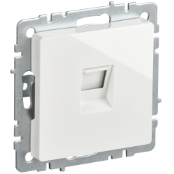 BRITE Розетка компьютерная RJ45 кат.5E РК10-БрБ белый