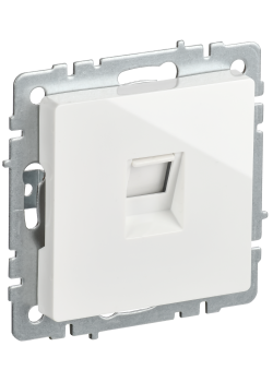 BRITE Розетка компьютерная RJ45 кат.5E РК10-БрБ белый