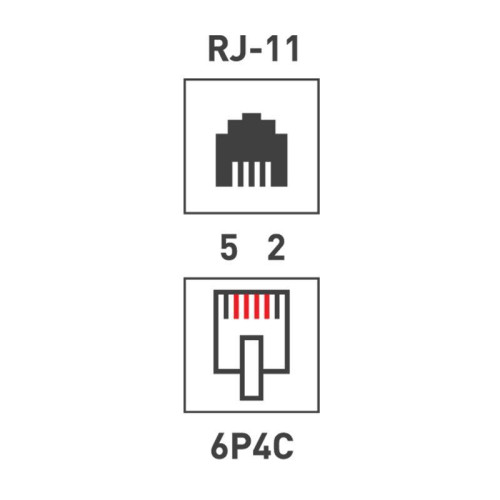 Розетка телефонная 1-м ОП RJ11(6P4C) Rexant 06-0100-B Розетка телефонная 1-м ОП RJ11(6P4C) Rexant 06-0100-B