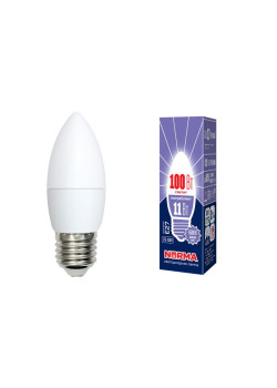 Лампа светодиодная LED-C37-11W/DW/E27/FR/NR Norma 11Вт матовая E27 (упак. картон) Volpe UL-00003813