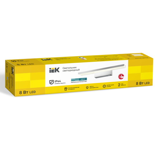 Светильник светодиодный 5116 настенный 8Вт 4000К IP20 серебро IEK