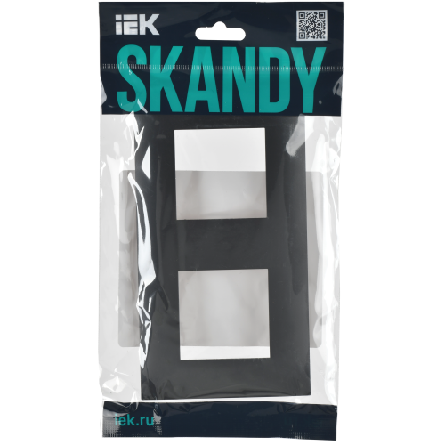 SKANDY Рамка 2-местная SK-F02T титан IEK