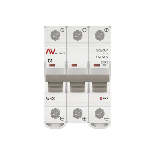 AV-6 DC 3P 1A (C) 6kA EKF AVERES AV-6 DC 3P 1A (C) 6kA EKF AVERES