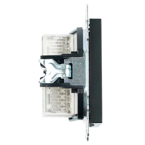 Розетка компьютерная 2-местная RJ-45 (механизм) ,STEKKER ,GLS00-7109-05, серия Катрин, черный Розетка компьютерная 2-местная RJ-45 (механизм) ,STEKKER ,GLS00-7109-05, серия Катрин, черный