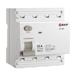 ВДТ ВД-100N 4P 32А 100мА AC эл-мех 6кА PROXIMA EKF
