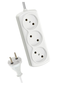 Удлинитель 3х5м 6А IP20 ПВС 2х0.75 КОСМОС YKsm5m-3g(6A)S