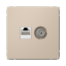 ARTGALLERY РОЗЕТКА двойная ТВ + компьютерная RJ45, кат. 5Е, ПЕСОЧНЫЙ ARTGALLERY РОЗЕТКА двойная ТВ + компьютерная RJ45, кат. 5Е, ПЕСОЧНЫЙ