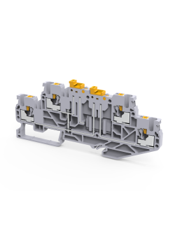 Клемма 2х-ярусная push-in OptiClip CPDLK-2,5-2L-MT-N-I-S-серый