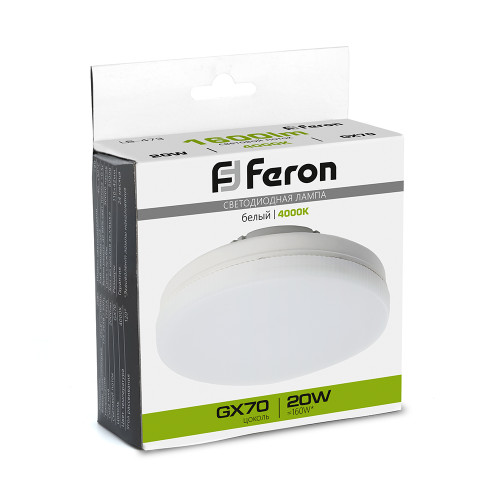 Лампа светодиодная Feron LB-473 GX70 20W 175-265V 4000K Лампа светодиодная Feron LB-473 GX70 20W 175-265V 4000K