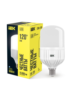 Лампа светодиодная HP 120Вт 230В 6500К E40 IEK