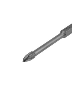 Сверло по стеклу и керамике 5мм 4 грани шестигранный хвостовик Kranz KR-91-0648