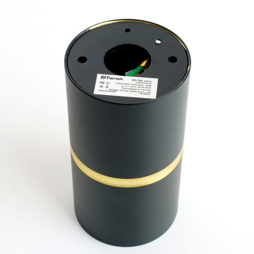Светильник потолочный Feron ML186 Barrel ZEN MR16 GU10 35W 230V, чёрный, золото Светильник потолочный Feron ML186 Barrel ZEN MR16 GU10 35W 230V, чёрный, золото