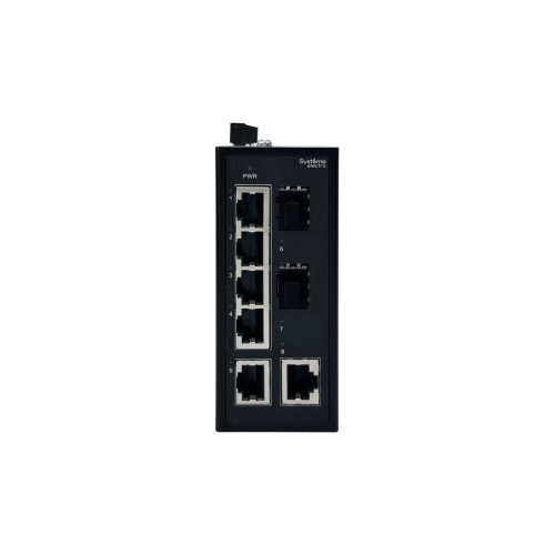 Неуправляемый промышленный коммутатор Ethernet, 6x10/100BaseT, 2x100BaseX SFP Неуправляемый промышленный коммутатор Ethernet, 6x10/100BaseT, 2x100BaseX SFP