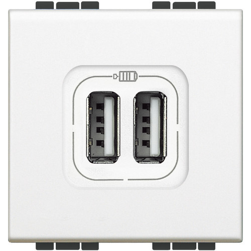 Livinglight Разъём для зарядки 2хUSB бел