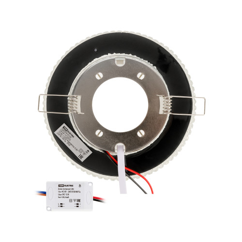 Светильник встраиваемый СВ 03-12 GX53 230В LED подсветка 5 Вт зеркальный/хром TDM Светильник встраиваемый СВ 03-12 GX53 230В LED подсветка 5 Вт зеркальный/хром TDM