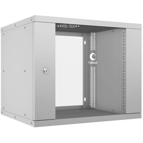 Шкаф коммутационный Cabeus (WSC-05D-9U55/45) настенный 9U 550x450мм пер.дв.стекл 30кг серый 340мм 14кг 220град. 450мм IP20 сталь Шкаф коммутационный Cabeus (WSC-05D-9U55/45) настенный 9U 550x450мм пер.дв.стекл 30кг серый 340мм 14кг 220град. 450мм IP20 сталь