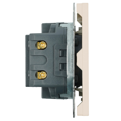 Розетка 2-местная USB + Type C (механизм), STEKKER, 250В, 20W, серия Эмили, RST10-5115-08, кашемир, soft touch Розетка 2-местная USB + Type C (механизм), STEKKER, 250В, 20W, серия Эмили, RST10-5115-08, кашемир, soft touch
