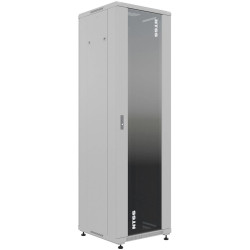 Шкаф коммутационный NTSS Премиум (NTSS-R18U6060GS) напольный 18U 600x600мм пер.дв.стекл металл 900кг серый 510мм 903мм IP20