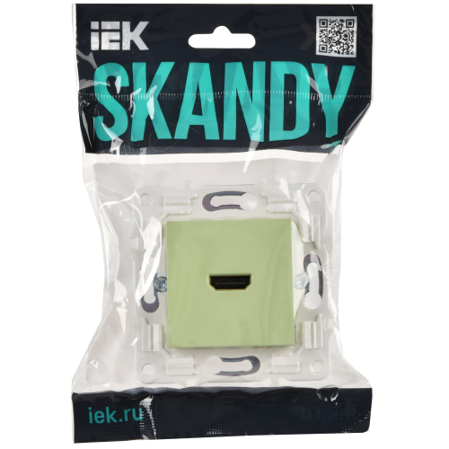 SKANDY Розетка HDMI SK-H01G мятный IEK SKANDY Розетка HDMI SK-H01G мятный IEK