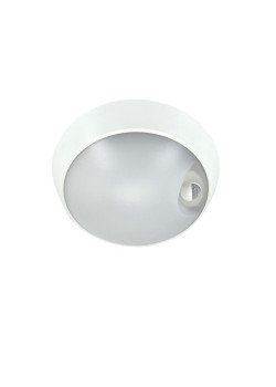 Светильник светодиодный WP 15 C 18W OP 840 D220 WH MDM 220х80мм 18Вт 4000К IP65 ЖКХ круглый пылевлагозащ. с датчиком движения бел. 15071524504