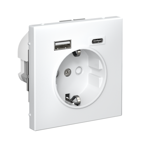 ARTGALLERY РОЗЕТКА 16А с 2 USB A+C, 5В/2,4А/3,0А, 2х5В/1,5А, механизм, БЕЛЫЙ ARTGALLERY РОЗЕТКА 16А с 2 USB A+C, 5В/2,4А/3,0А, 2х5В/1,5А, механизм, БЕЛЫЙ
