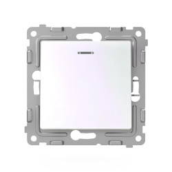 Выключатель 1-кл. СП Pixel 10А IP20 с индикатором механизм перламутр. TOKOV ELECTRIC TKE-PX-V1I-C04