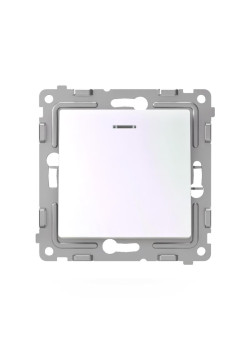 Выключатель 1-кл. СП Pixel 10А IP20 с индикатором механизм перламутр. TOKOV ELECTRIC TKE-PX-V1I-C04