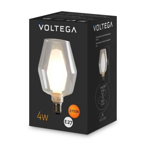 Лампа светодиодная филаментная Loft 271 G1254Вт 2700К E27 DIM Voltega 8547 Лампа светодиодная филаментная Loft 271 G1254Вт 2700К E27 DIM Voltega 8547