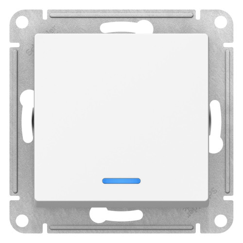 ATLASDESIGN 1-клавишный ПЕРЕКЛЮЧАТЕЛЬ с подсветкой, сх.6а, 10АХ, механизм, ЛОТОС