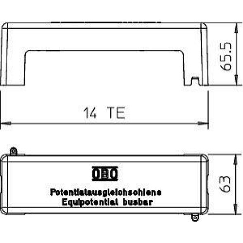 Крышка для 1801 VDE PS 1801 AH OBO 5015707 Крышка для 1801 VDE PS 1801 AH OBO 5015707