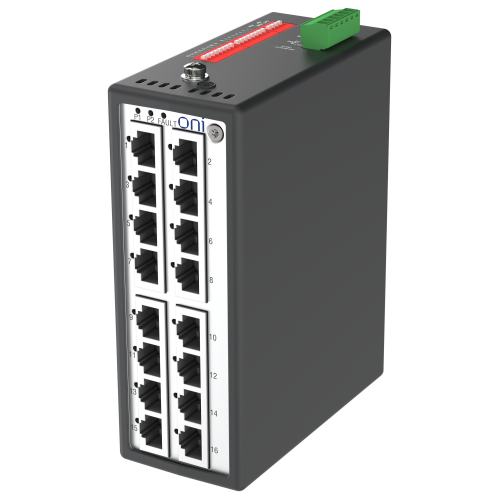 Коммутатор промышленный неуправляемый ISU-430 Ethernet 16 портов 10/100BaseT разъем RJ45 24В AC/12/24/48В DC с резервированием ONI