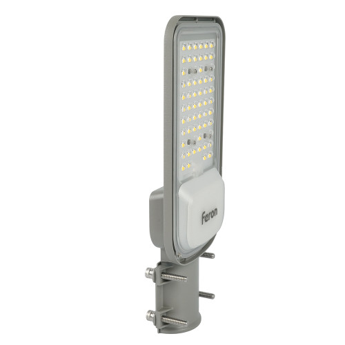 Светодиодный уличный консольный светильник Feron SP3040 80W 5000K 230V, серый Светодиодный уличный консольный светильник Feron SP3040 80W 5000K 230V, серый