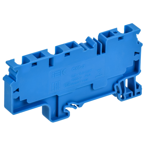 ARMAFIX Клемма пружинная CX6-3 BU 6мм2 трехконтактная синяя IEK