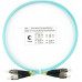 Патч-корд Cabeus FOP-50-FC-FC-1M 2x50/125 OM3 FC дуплекс-FC дуплекс 1м LSZH бирюзовый