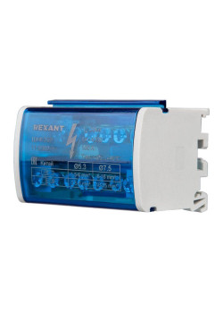 Шина на DIN-рейку в корпусе (кросс-модуль) 2х7 Rexant 11-2302-7