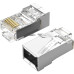 Коннектор Vention RJ45 (8p8c), FTP, cat. 6, под витую пару, экранированный (50шт.) Коннектор Vention RJ45 (8p8c), FTP, cat. 6, под витую пару, экранированный (50шт.)