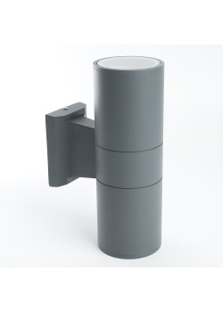 Светильник садово-парковый Feron DH0702, на стену вверх/вниз, 18W 2*E27 230V, серый