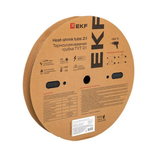 ТУТ нг 30/15 черная рулон EKF