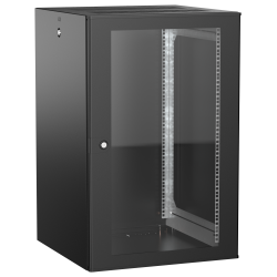 ITK UNITBOX W Шкаф настенный 18U 600х600мм дверь стеклянная черный