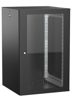 ITK UNITBOX W Шкаф настенный 18U 600х600мм дверь стеклянная черный