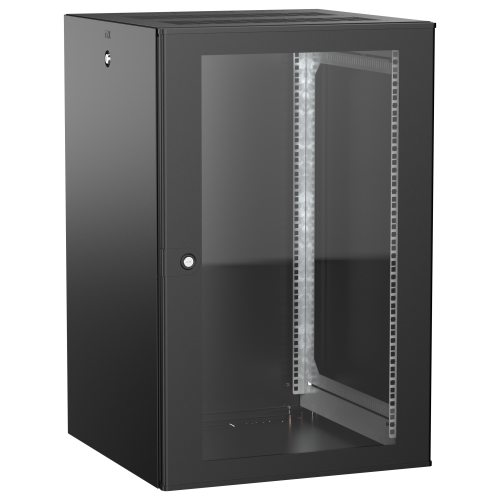 ITK UNITBOX W Шкаф настенный 18U 600х600мм дверь стеклянная черный
