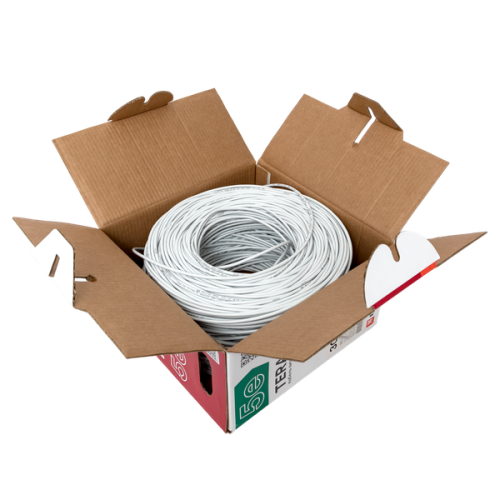 Витая пара TERACOM Cat.5E U/UTP 4 п. solid PVC сер. (305м) Витая пара TERACOM Cat.5E U/UTP 4 п. solid PVC сер. (305м)