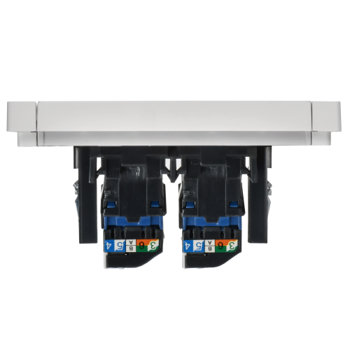 FORTE&PIANO Розетка компьютерная двойная RJ45 кат.6 FP234 белый IEK FORTE&PIANO Розетка компьютерная двойная RJ45 кат.6 FP234 белый IEK