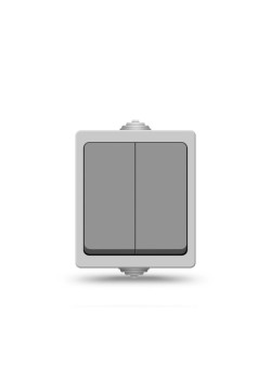 Выключатель 2-кл. Аллегро IP54 сер. UNIVersal 1280