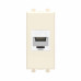 Компьютерная розетка RJ-45 без шторки модульная, кат.6, Avanti, ванильная дымка, 1 модуль Компьютерная розетка RJ-45 без шторки модульная, кат.6, Avanti, ванильная дымка, 1 модуль