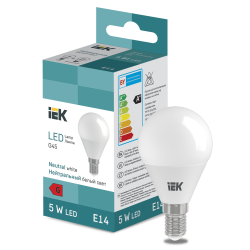 LED Globe G45 400lm 4000K E14 IEK