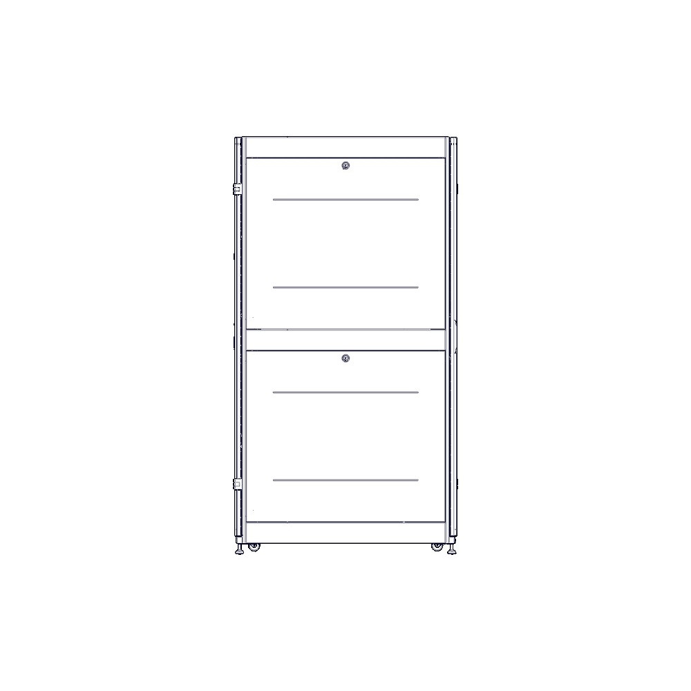 Шкаф Systeme Electric, серия Uniprom, 42U-600/1070, боковые панели 4шт, черный
